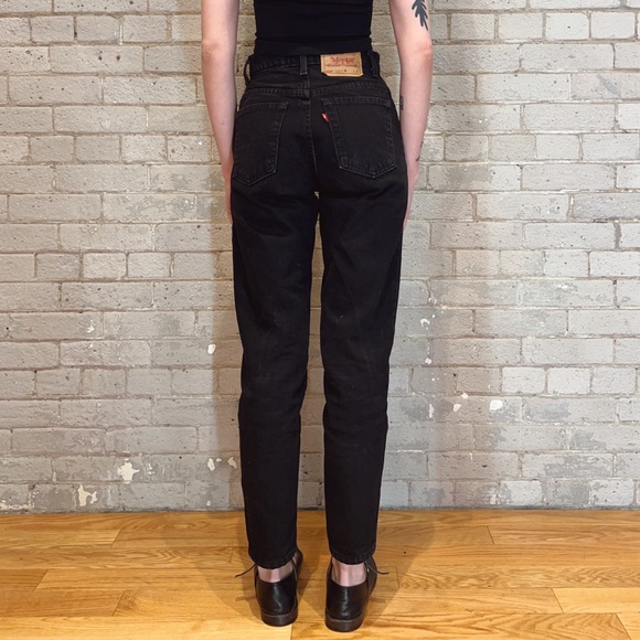 Vintage Levi's 550 Black High Rise Denim | 26” - Picture 4 of 8